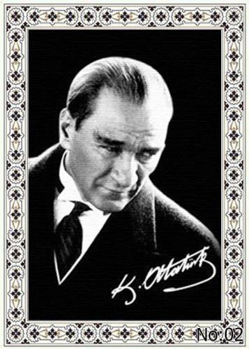 Atatürk Portre Duvar Halısı & Atatürk Tablo Resim Özel Üretim - 1