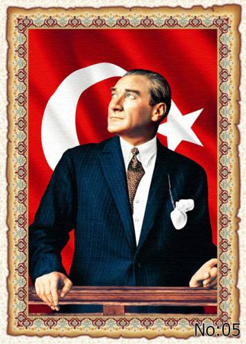 Atatürk Portre Duvar Halısı & Atatürk Tablo Resim Özel Üretim - 4