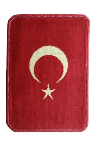 Türkiye Bayrak Dokuma Halı Duvar Halısı 50 * 35 cm - 3